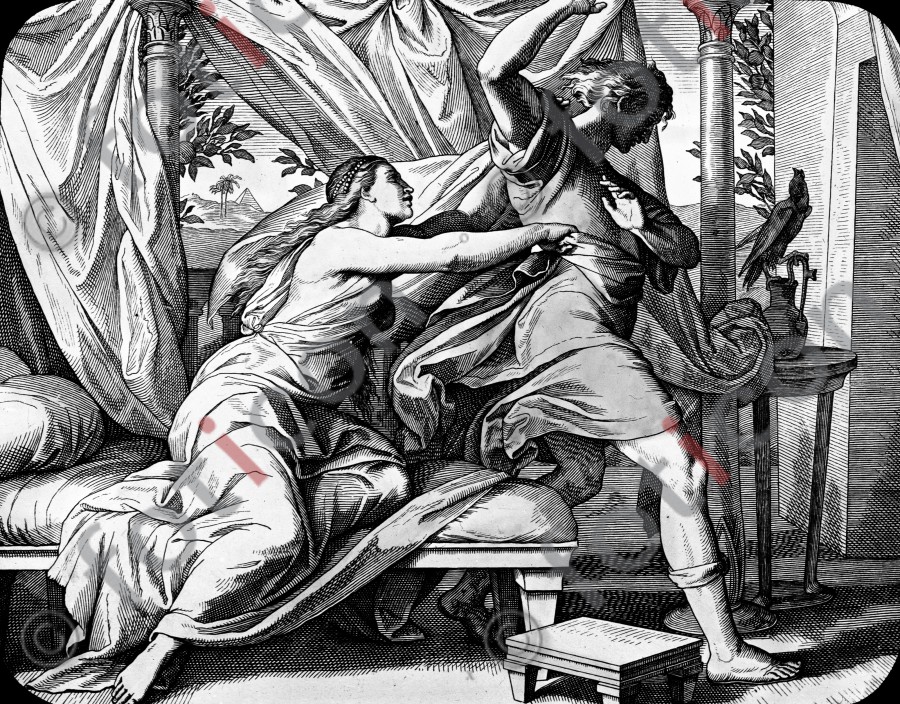 Josephs Keuschheit und die Untreue der Frau des Potiphar | Chastity of Joseph and the infidelity of Potiphar's wife (foticon-simon-045-sw-036.jpg)